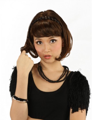 Wigs2you 髪飾 日本正品 麻花辮子髪繩假髪帶 可愛假髪辮子 波西米亞風WS-5024-SSB